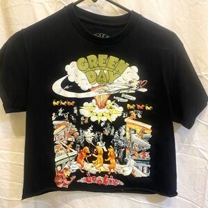 Green Day Dookie crop tee